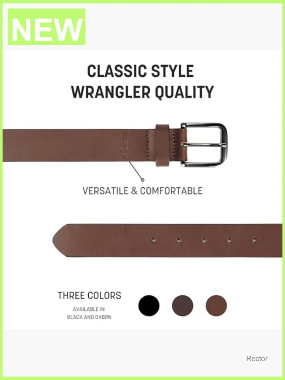 Full Grain Leather Casual Belt for Jeans, Pants 35mm